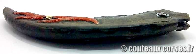 Curnicciolu lame acier inox trempe douce 3.0 mm manche bouc-_JFDSX114-3