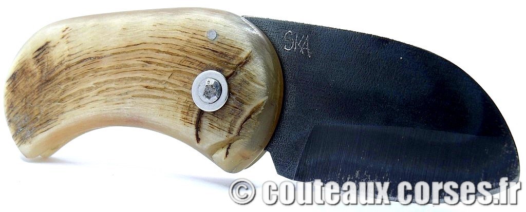 Corsican Bulldog aciercarbone et corne de bélier SKA 10-10 couteau-corse-corsican-bulldog-carbone-ska-DPCVO039-10