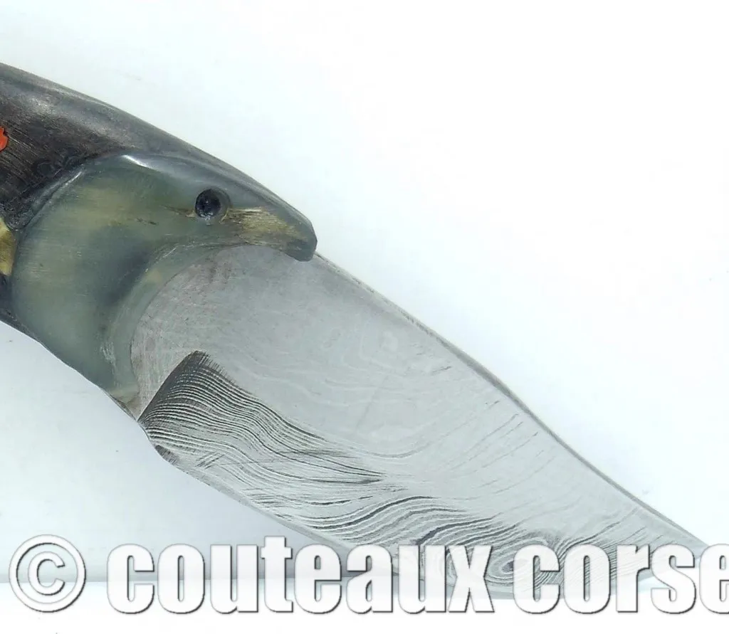 Couteau corse, A Vellutini couteau_corse_vellutini_belier_et_damas_TNUY75-4-9