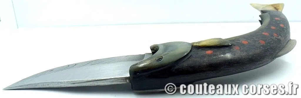Couteau artisanal corse, Vellutini 7 cc couteau_corse_vellutini_belier_et_damas_TNUY754-7