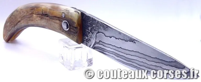 Couteau-Corse-Artisanal-Damas-PM-3009-10 Couteau-Corse-Artisanal-Damas-PM-3009-10