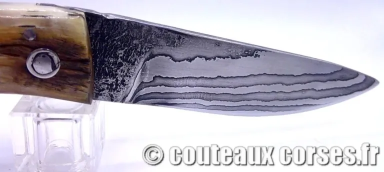 Couteau-Corse-Artisanal-Damas-PM-3009-12 Couteau-Corse-Artisanal-Damas-PM-3009-12
