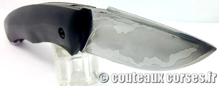 couteau corse Olivier Gualandi corne noire et damas 202 couteau-corse-cultella-corsa-damas-et-manche-corne-de-bouc-MTYFD444-10