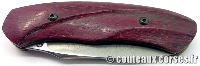 Couteau corse manche amarante et lame inox O Gualandi couteau-corse-lame-14c28-manche-amarante-4