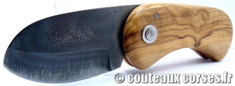 "Corsican Bulldog" acier carbone et olivier-SQMHN751.9